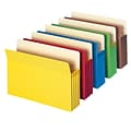 Smead 10% Recycled Reinforced File Pocket, 3 1/2 Expansion, Legal Size, Assorted, 5/Pack (1526ESSA)