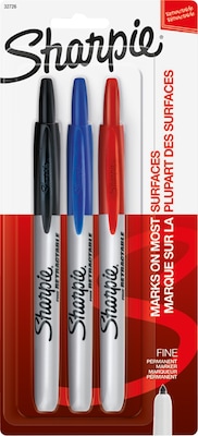 Sharpie Permanent Markers, Ultra Fine Tip, Assorted, 12/Pack