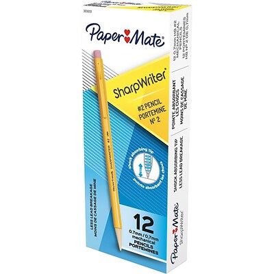 Paper Mate Sharpwriter Mechanical Pencil, 0.7mm, #2 Medium Lead, Dozen (3030131)