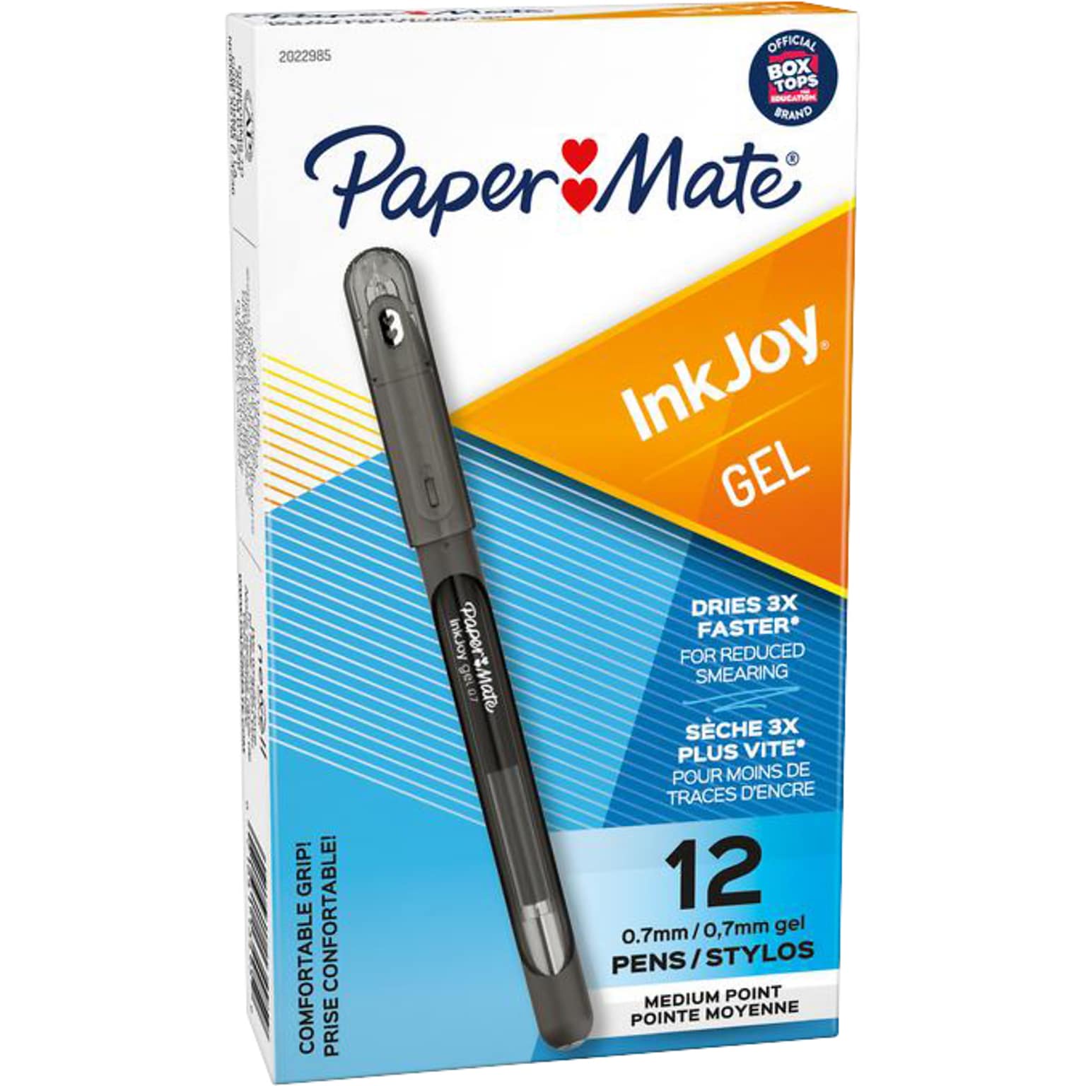 Paper Mate InkJoy Gel Pen, Medium Point, Black Ink, Dozen (SAN2022985)