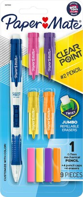 Paper Mate Clearpoint Mix & Match Mechanical Pencil, 0.7mm, #2 Medium Lead (1887960)
