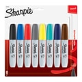Sharpie Permanent Markers, Chisel Tip, Assorted Fashion Colors, 8/Pack (1927322)