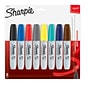 Sharpie Permanent Markers, Chisel Tip, Assorted, 8/Pack (1927322)