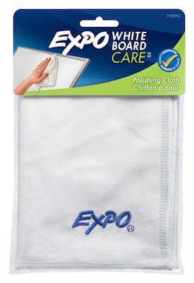 Expo Whiteboard Care Microfiber Cleaning Cloth, 12 x 12, White (1752313)