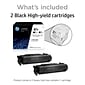 HP 87X Black High Yield Toner Cartridge, 2/Pack (CF287XD)