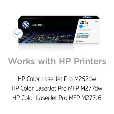 HP 201X Cyan High Yield Toner Cartridge   (CF401X)