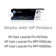 HP 206A Black Standard Yield Toner Cartridge (W2110A), print up to 1350 pages