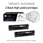 HP 305X Black High Yield Toner Cartridge, 2/Pack (CE410XD)