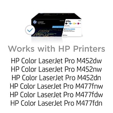 HP 410A Black/Cyan/Magenta/Yellow Standard Yield Toner Cartridge, 4/Pack