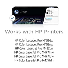 HP 410A Black Standard Yield Toner Cartridge   (HEWCF410A)