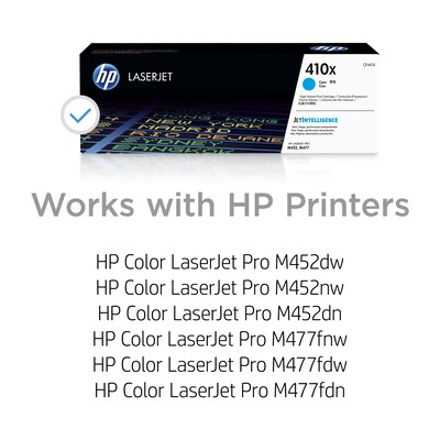 HP 410X Cyan High Yield Toner Cartridge (CF411X)