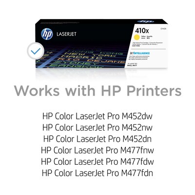 HP 410X Yellow High Yield Toner Cartridge   (CF412X)