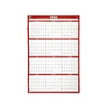 2022 TRU RED™ 36 x 24 Wall Calendar, Red/Black/White (TR53999-22)
