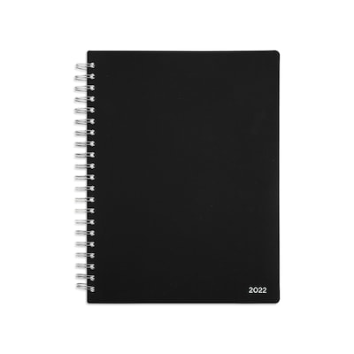 2022 TRU RED™ 8 x 11 Daily Appointment Book, Black (TR21487-22)