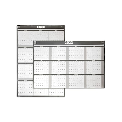 2022 TRU RED™ 32 x 48 Wall Calendar, Gray/White (TR58450-22)