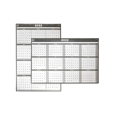 2022 TRU RED™ 32 x 48 Wall Calendar, Gray/White (TR58450-22)