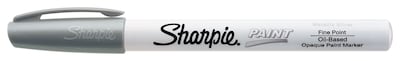 Sharpie Oil-Based Paint Marker, Fine Tip, Silver Metallic (35545)