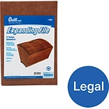 Quill Brand® Heavy-Duty Reinforced Expanding File, A-Z Index, 21 Pockets, Legal Size, Brown (723311)
