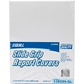Quill Brand® Grip Strip Report Covers, 8-1/2 x 11, Clear, 50/Box (11414-CC)