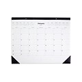 2022 TRU RED™ 17 x 22 Desk Pad Calendar, Black/White (TR12951-22)