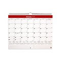 2022 TRU RED™ 12 x 15 Wall Calendar, Red/White (TR52080-22)