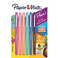 Paper Mate Flair Felt Pen, Medium Point, Assorted Ink, 6/Pack (1927997)