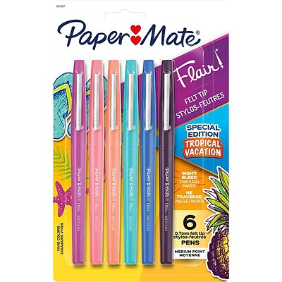 PaperMate Yellow Flair Pens 3 Pack. 
