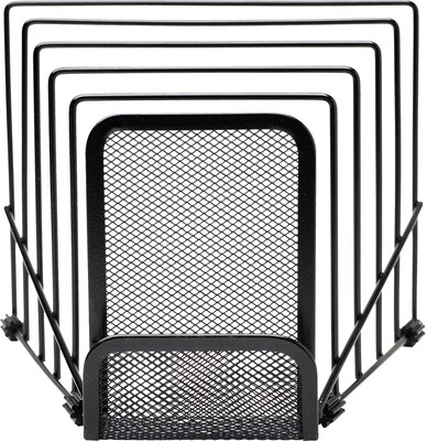 Quill Brand® Vertical Stepsorter, Black Mesh (799342254)