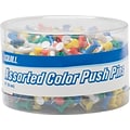Quill Brand®  Push Pins, Assorted Colors, 500/Pack (11175-QC)