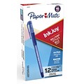 Paper Mate InkJoy 300 ST Ballpoint Pen, Fine Point, Blue Ink, Dozen (1951373)