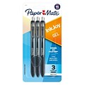 Paper Mate InkJoy Retractable Gel Pen, Fine Point, Black Ink, 3/Pack (1951638)
