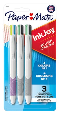 Paper Mate InkJoy 100RT Retractable Ballpoint Pens, Medium Point (1.0mm),  Black, 20 Count