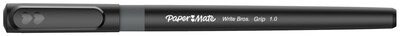 Paper Mate Write Bros. Grip Ballpoint Pen, Medium Point, Black Ink, Dozen (8807987)