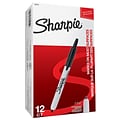 Sharpie Retractable Permanent Markers, Fine Tip, Black, 12/Pack (32701)