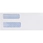 Quill Brand Gummed Security Tinted Double Window Envelope, 3 5/8" x 8 7/8", White, 1000/Box (45837)