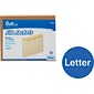 Quill Brand® Reinforced File Jacket, 1 1/2" Expansion, Letter Size, Manila, 50/Box (4915)