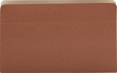 Quill Brand® Reinforced File Pocket, 3 1/2 Expansion, Legal Size, Brown, 25/Box (7Q1526)