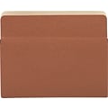 Quill Brand® Reinforced File Pocket, 1 3/4 Expansion, Letter Size, Brown, 25/Box (7Q1514)