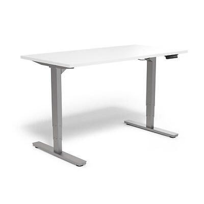 Union & Scale™ Essentials 26-52 Adjustable Desk, White (UN56206)