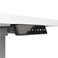 Union & Scale™ Essentials 55"W Electric Rectangular Adjustable Desk, White (UN56206)