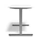 Union & Scale™ Essentials 55"W Electric Rectangular Adjustable Desk, White (UN56206)