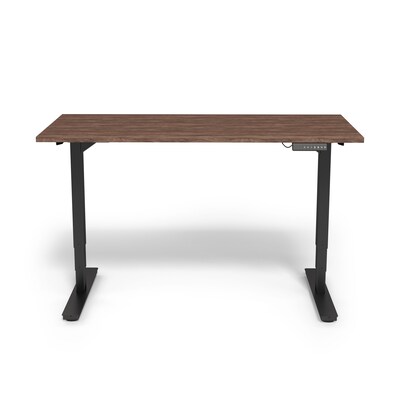 Union & Scale™ Essentials 55"W Electric Rectangular Adjustable Standing Desk, Espresso (UN56207)