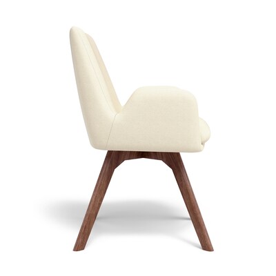 Union & Scale™ MidMod Fabric Guest Chair, Cream (UN56983-CC)