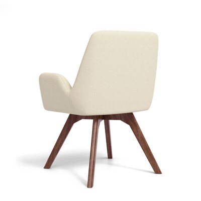 Union & Scale™ MidMod Fabric Guest Chair, Cream (UN56983-CC)
