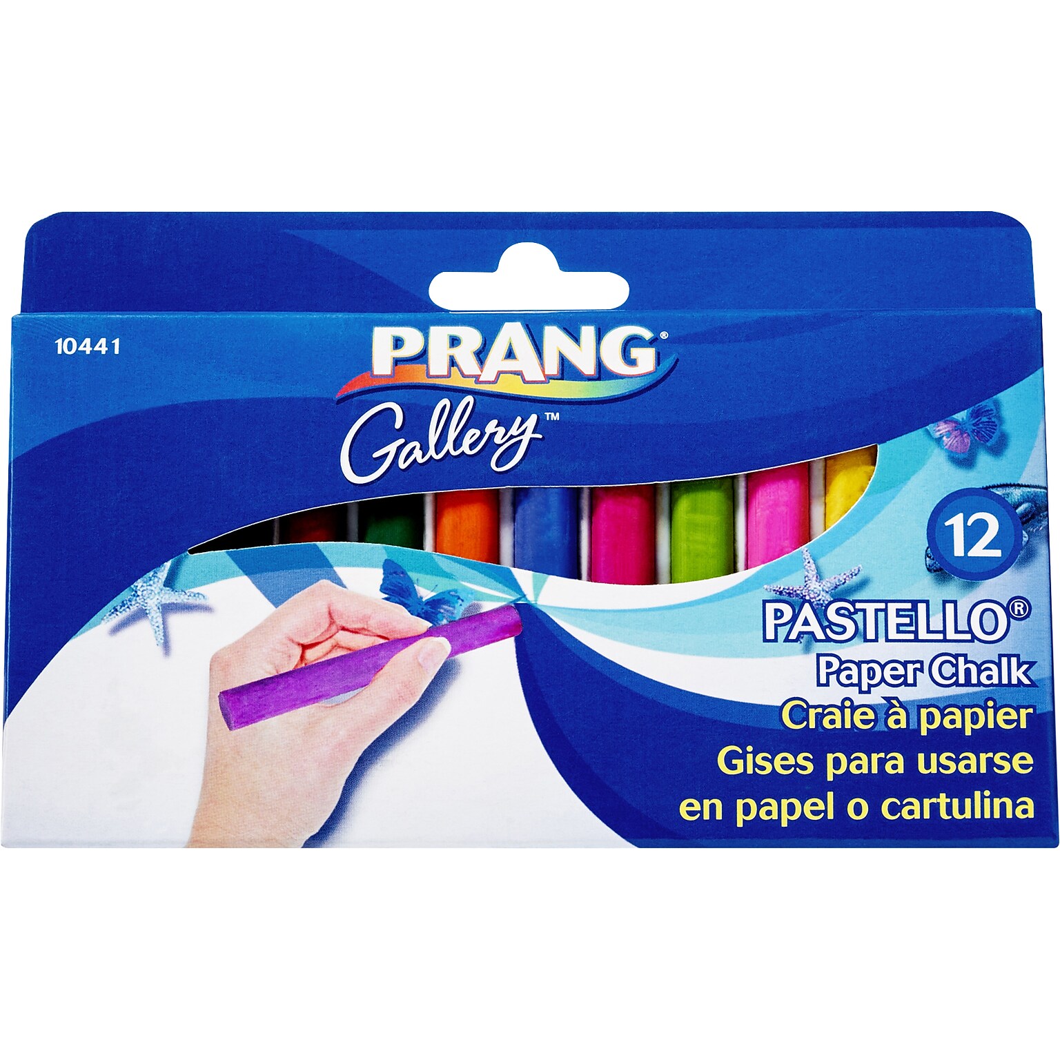 Prang Drawing Chalk, Assorted, 12/Box (DIX10441)