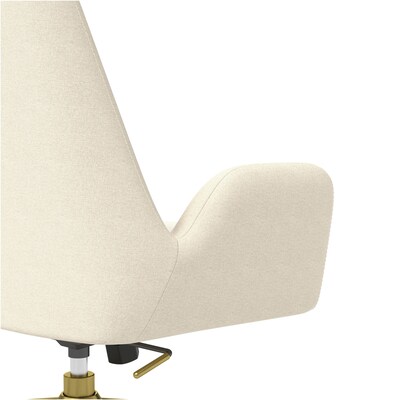 Union & Scale™ MidMod Fabric Manager Chair, Cream (UN56982)