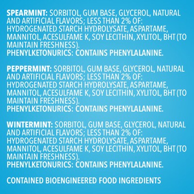 Orbit Mint Sugar Free Gum, Assorted Flavors, 13.4 oz., 200 Pieces/Pack, 200/Pack (MMM27955)