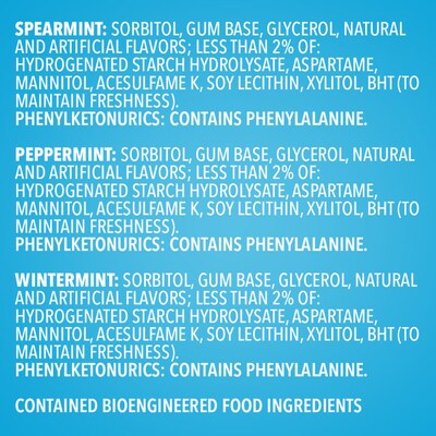 Orbit Mint Sugar Free Gum, Assorted Flavors, 13.4 oz., 200 Pieces/Pack, 200/Pack (MMM27955)