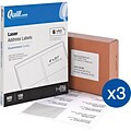 Quill Brand® Laser/Inkjet Address Labels, 3-1/3 x 4, White, 1,800 Labels (Compare to Avery 5164, 8164 & 8464)