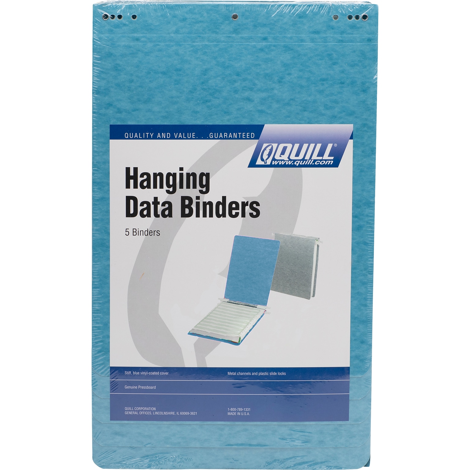 Quill Brand® Data Binders; 9-1/2x11; Light Blue